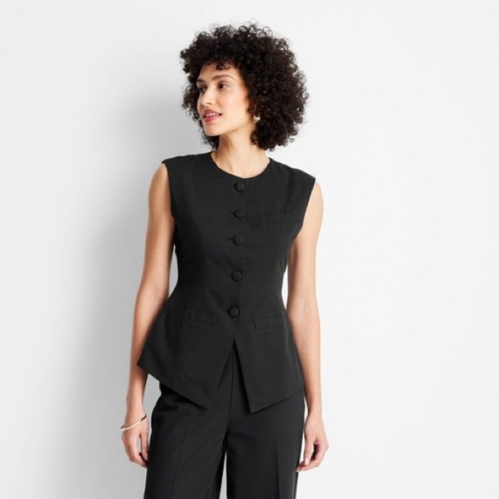 COPY - Target Future Collective with Jenee Naylor Black Waistcoat Vest size 6